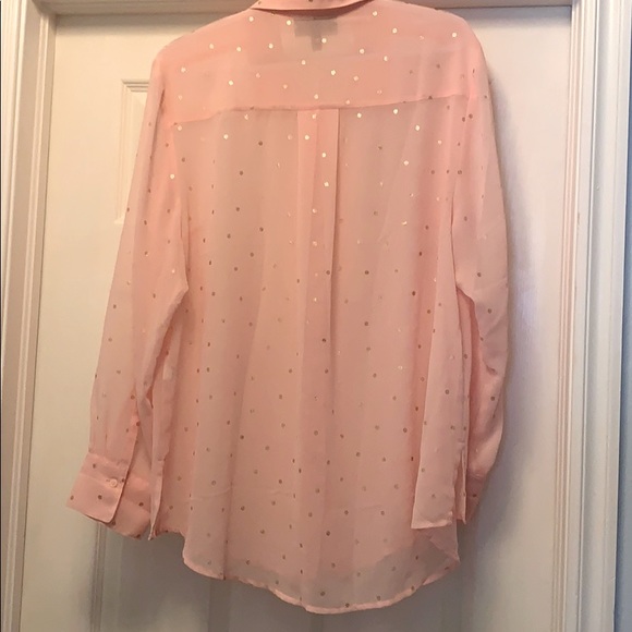Pink and gold sheer shirt - Picture 2 of 3